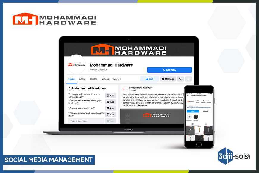 Social Media Management for Mohammadi Hardware