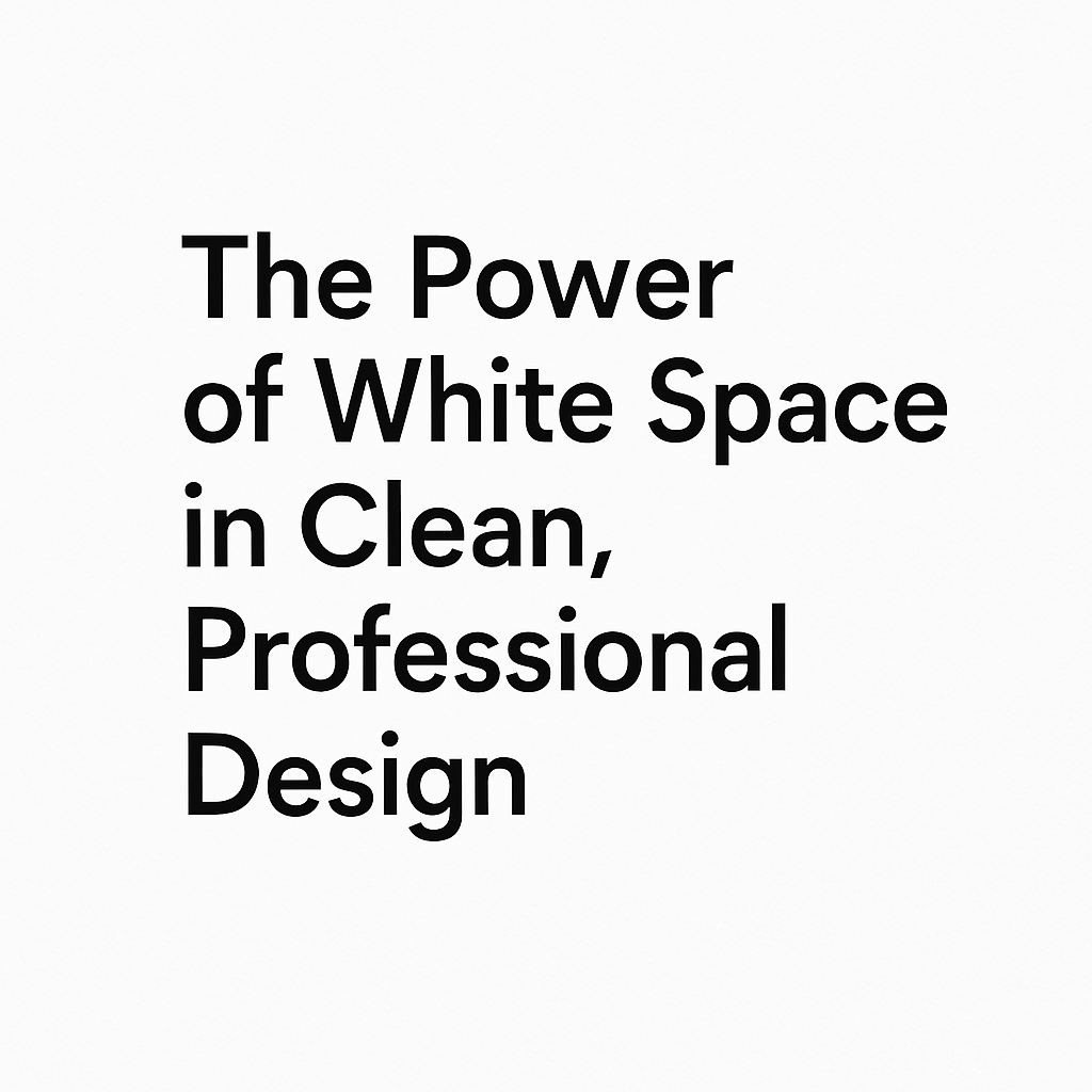 The Power of White Space in Clean, Professional Design
