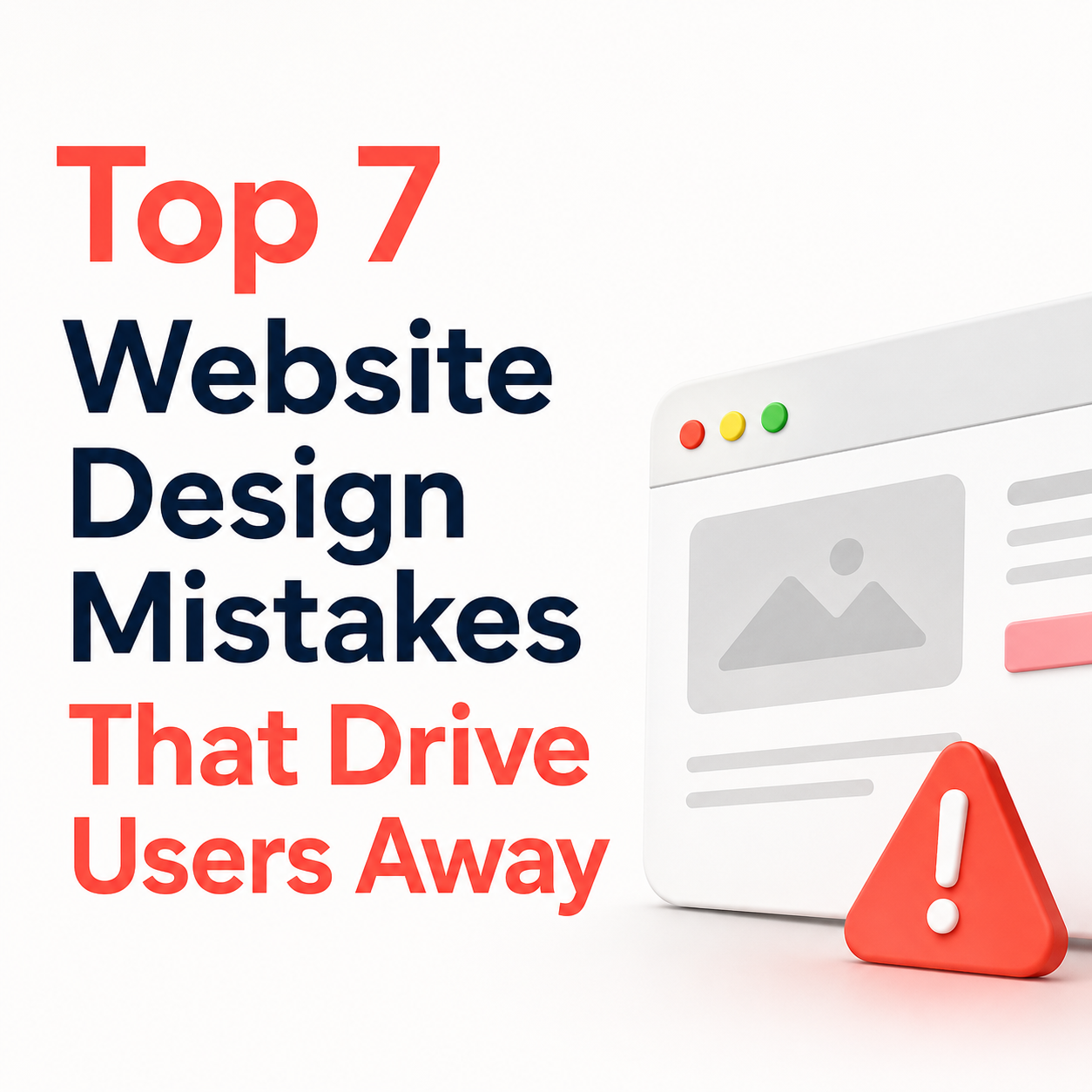 Top 7 Website Design Mistakes That Drive Users Away